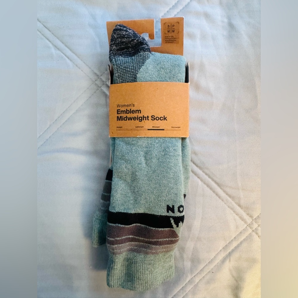 Burton Women's Midweight Socks - Light Blue and Black
